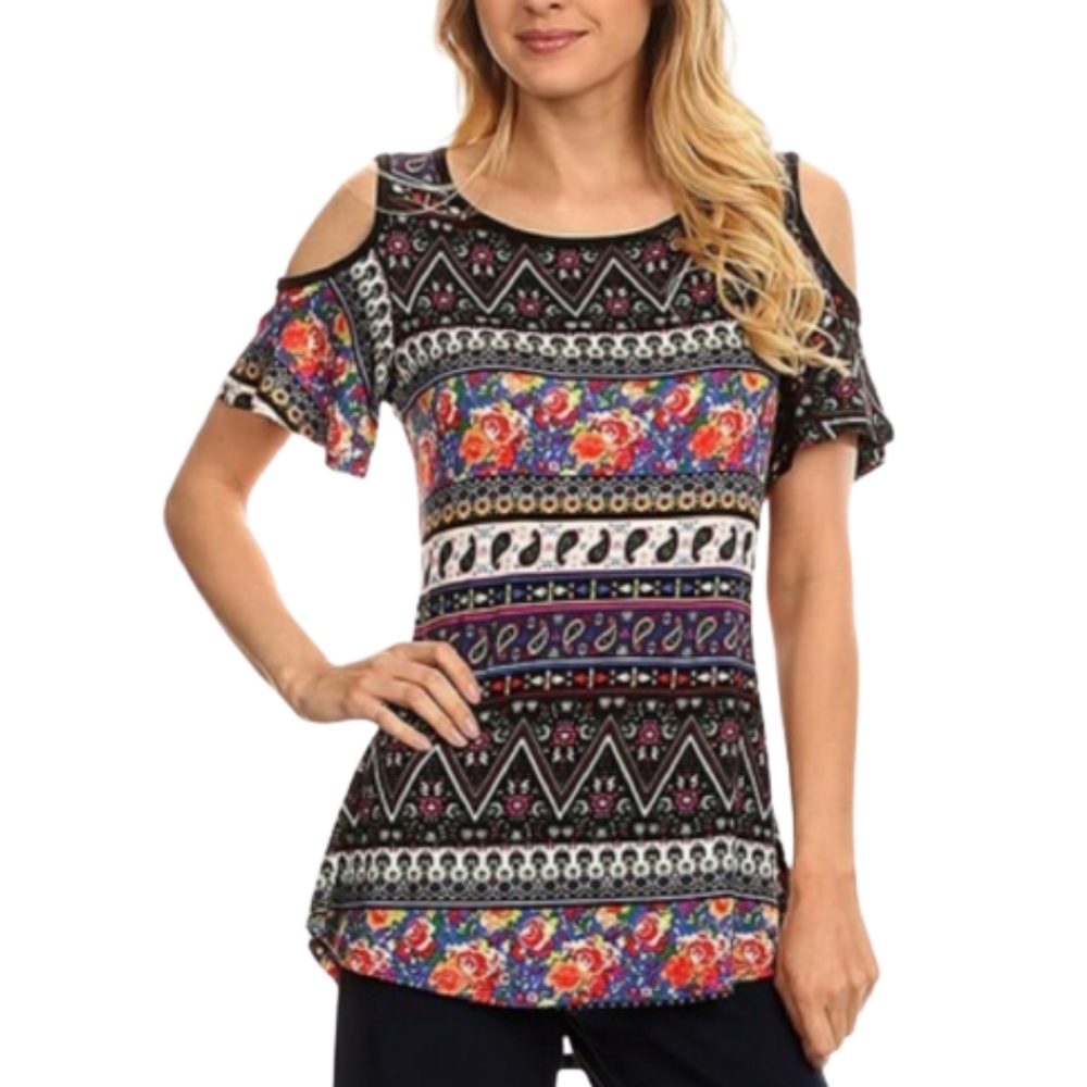 Unique Cold Shoulder Tunic